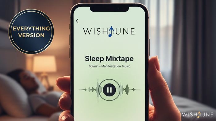Wishtune Sleep Mixtape, Everything focus, playing on a phone
